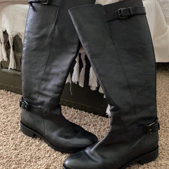 J Crew pebbled leather boots, EUC - Picture 1 of 2